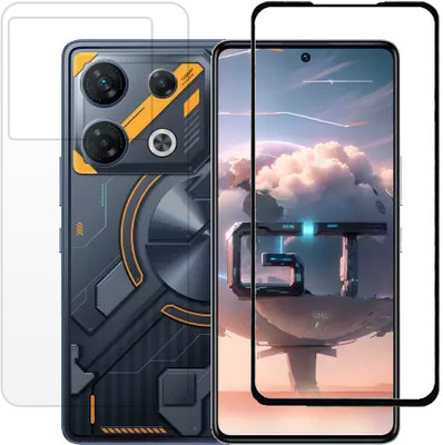 HOBBYTRONICS Front and Back Tempered Glass for Infinix GT10 Pro, INFINIX GT10 PRO(Pack of 1)
