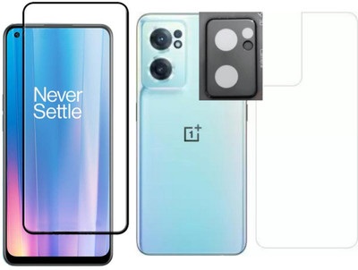 MagicalTech Front and Back Tempered Glass for OnePlus Nord CE2 5G, OnePlus Nord CE2 5G Front Screen Tempered Guard & Back Flexible Guard With Camera Lens Glass Guard(Pack of 2)