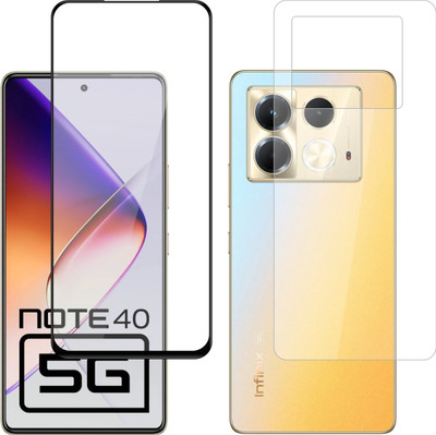 Vatsin Front and Back Tempered Glass for Infinix Note 40 5G(Pack of 2)