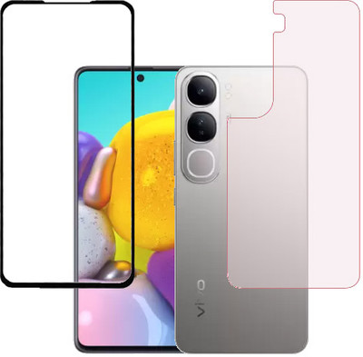 ojucase Front and Back Tempered Glass for Vivo Y300, VIVO Y300(Pack of 1)