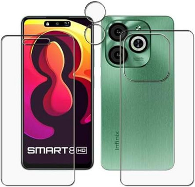 MUTAALI Front and Back Tempered Glass for Infinix Smart 8 HD(Pack of 1)