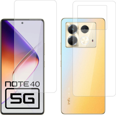 Ten To 11 Front and Back Tempered Glass for Infinix Note 40 5G(Pack of 2)