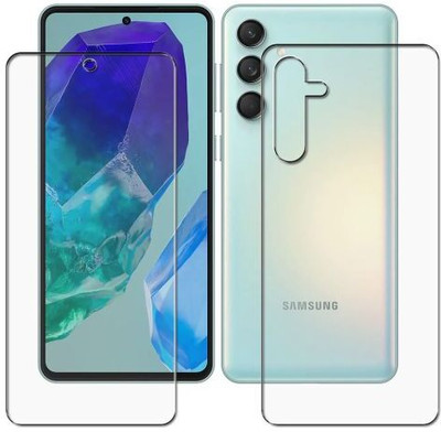 Olonga Front and Back Tempered Glass for Samsung Galaxy M55 5G, M55 5G, Galaxy M55, M55 5G Galaxy Samsung(Pack of 2)