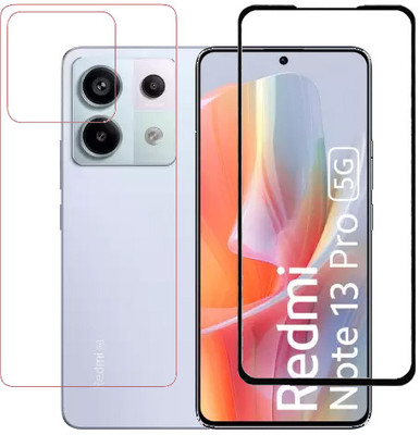 HOBBYTRONICS Front and Back Tempered Glass for Redmi Note 13 Pro 5G(Pack of 1)