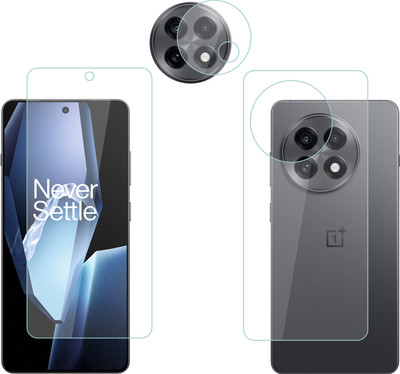 Vatsin Front and Back Tempered Glass for OnePlus 13R(Pack of 3)