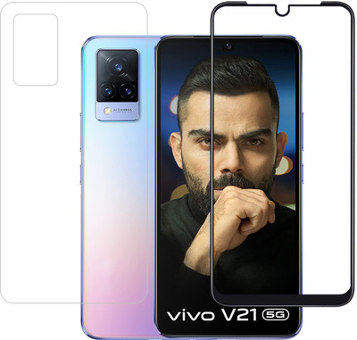 YOGKREETI Front and Back Tempered Glass for Vivo V21 5G(Pack of 2)