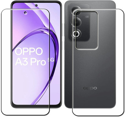tombik Front and Back Tempered Glass for 36xr-Oppo A3 Pro 5G-fb(Pack of 2)