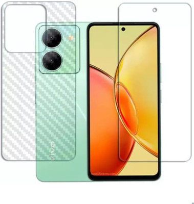 DOWRVIN Front and Back Tempered Glass for VIVO Y36 5G FRONT AND BACK TEMPERED GLASS(Pack of 2)