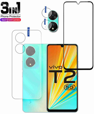 FINCH Front and Back Tempered Glass for VIVO Y100, VIVO T2 5G, VIVOY100A 5G(Pack of 3)