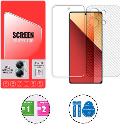ARBAN Front and Back Tempered Glass for Xiaomi Redmi Note 13 Pro 4G (1 FREE CAMERA LENS) WITH FRONTBACK SCREEN PROTECTOR(Pack of 1)