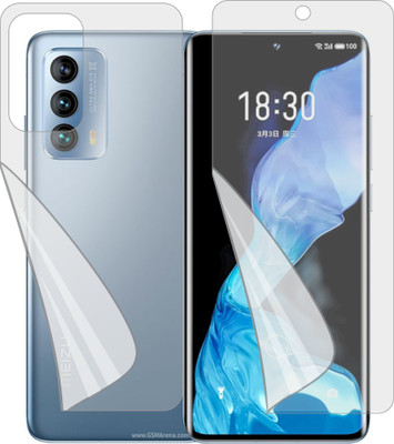 ZINGTEL Front and Back Tempered Glass for MEIZU 18 (Edge To Edge TPU, Full Coverage)(Pack of 1)