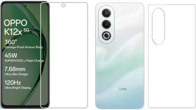 4 YARDS Front and Back Tempered Glass for OPPO K12x 5G(Pack of 1)
