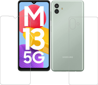 Vatsin Front and Back Tempered Glass for Samsung Galaxy M13 5G(Pack of 2)