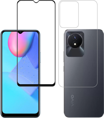 Vatsin Front and Back Tempered Glass for ViVO Y02T(Pack of 2)