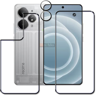 tombik Front and Back Tempered Glass for 2ac-Realme 15 Pro-fb,lens(Pack of 3)