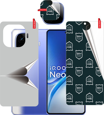 skrechtech Front and Back Tempered Glass for IQOO Neo 10R 5G, Neo 10R 5G, {Camera lens}(Pack of 3)