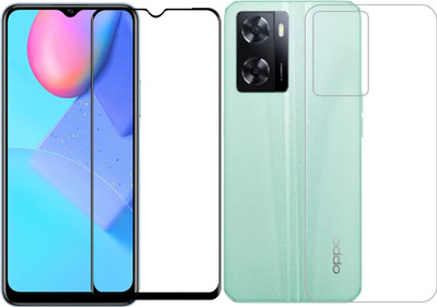 Vatsin Front and Back Tempered Glass for Oppo A57(Pack of 2)