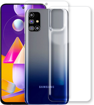 RAJFINCORP Front and Back Tempered Glass for Samsung Galaxy M31s(Pack of 2)