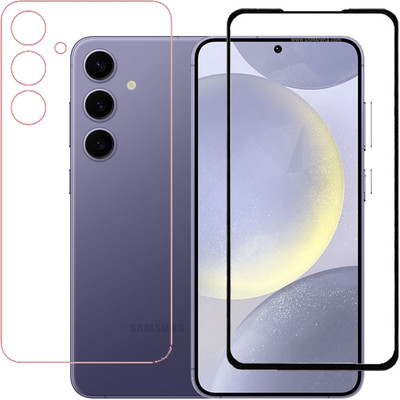 HOBBYTRONICS Front and Back Tempered Glass for Samsung Galaxy S24 Plus, Samsung S24 Plus(Pack of 1)