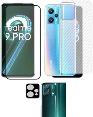 COVER CAPITAL Front and Back Tempered Glass for Realme 9 Pro(Pack of 3)