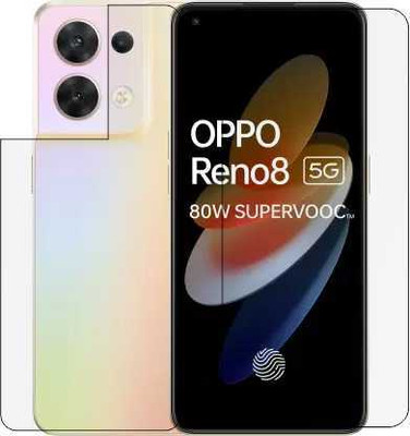 S9HUB Front and Back Tempered Glass for OPPO RENO 8 5G(Pack of 2)