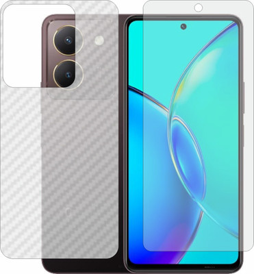 Mobling Front and Back Tempered Glass for Vivo Y27 s(Pack of 2)