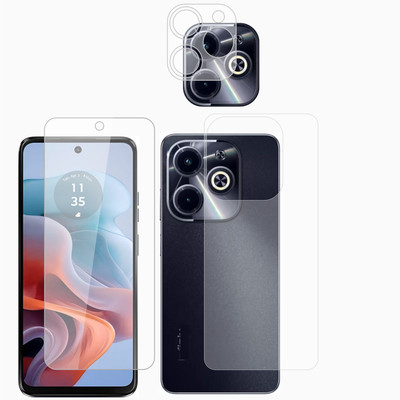 Ten To 11 Front and Back Screen Guard for Tecno Spark 20, Tecno Spark 20 [With Rear Camera Lens Guard](Pack of 3)