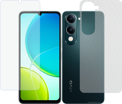 Mobling Front and Back Tempered Glass for Vivo Y04(Pack of 2)