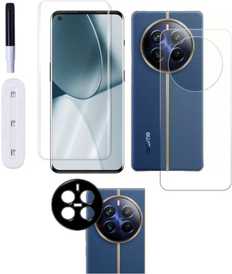 COVER CAPITAL Front and Back Tempered Glass for Realme 12 Pro 5G(Pack of 3)
