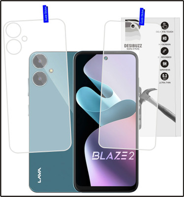 DESIBUZZ Tempered Glass Guard for LAVA Blaze 2 4G, (Scratch Proof,Ultra Thin Flexible Guard)(Pack of 2)
