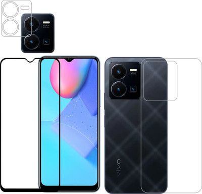 Ten To 11 Front and Back Tempered Glass for ViVO Y35(Pack of 3)