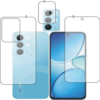 Screen Protector Front and Back Tempered Glass for REALME 15X 5G(Pack of 3)