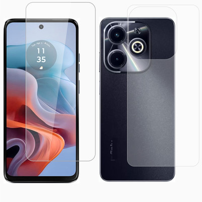 Ten To 11 Front and Back Tempered Glass for Infinix Hot 40i(Pack of 2)