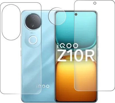 chakoor Front and Back Tempered Glass for IQOO Z10R 5G(Pack of 3)