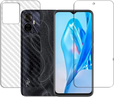KHWABEEDA Front and Back Tempered Glass for ITEL S18 PRO FRONT AND BACK TEMPERED GLASS(Pack of 2)