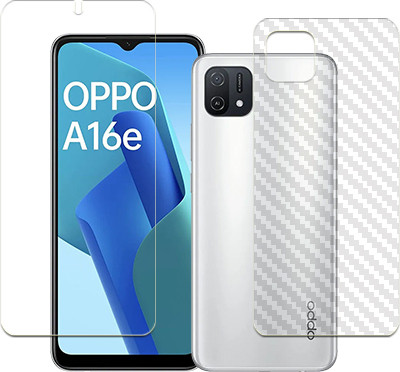 SOMTONE Front and Back Tempered Glass for Oppo A16e FRONT BACK(Pack of 1)