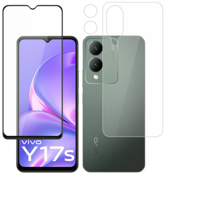 Vatsin Front and Back Tempered Glass for ViVO Y17s(Pack of 3)