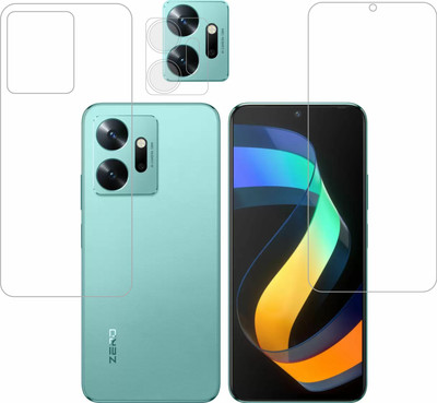 Vatsin Front and Back Tempered Glass for infinix zero 20(Pack of 3)
