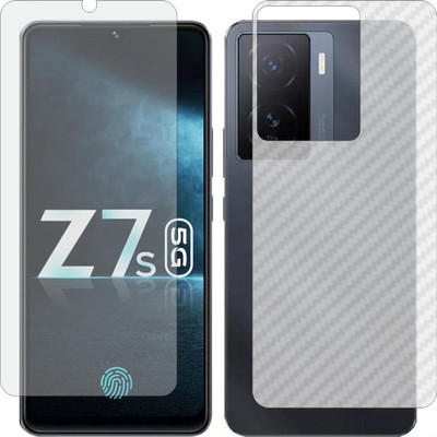 Fasheen Front and Back Tempered Glass for Vivo IQOO Z7s(Pack of 2)