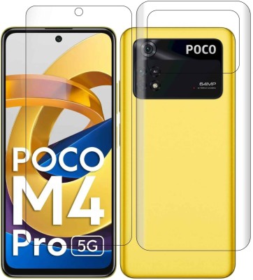 AGRSHI Front and Back Tempered Glass for Poco M4 Pro 5G, M4 Pro 5G, Poco X4 Pro, Poco X4 Pro 5G(Pack of 1)