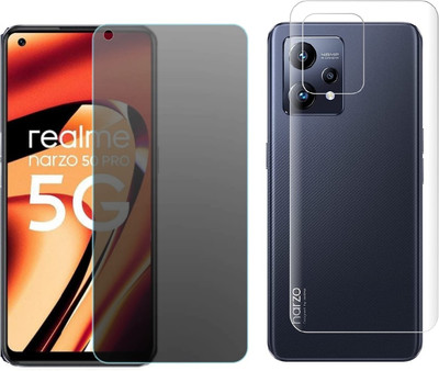 4 YARDS Front and Back Tempered Glass for Realme Narzo 50 Pro 5G (Matte Finish)(Pack of 1)