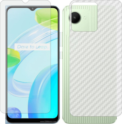 Fasheen Front and Back Tempered Glass for REALME C30(Pack of 2)