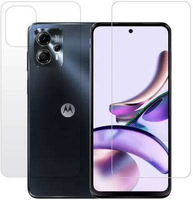 HOBBYTRONICS Front and Back Tempered Glass for MOTOROLA g13, Moto G13(Pack of 1)