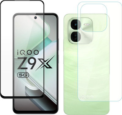 Vatsin Front and Back Tempered Glass for iQOO Z9X 5G(Pack of 2)