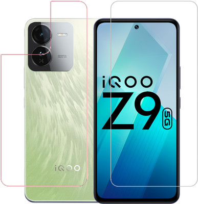 KMPERED Front and Back Tempered Glass for IQOO Z9 5G(Pack of 1)