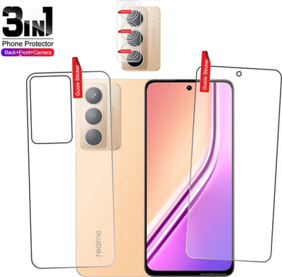 chakoor Front and Back Tempered Glass for Realme P3x 5G(Pack of 3)