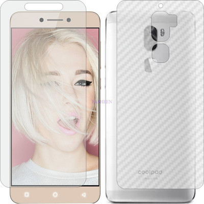 Fasheen Front and Back Tempered Glass for COOLPAD C103 COOL 1 DUAL (Front Matte Finish & Back 3d Carbon Fiber)(Pack of 2)