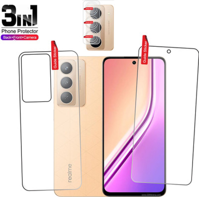 Clickbit Front and Back Tempered Glass for Realme P3x 5G(Pack of 3)