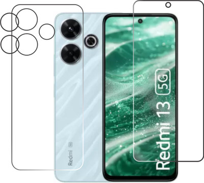 chakoor Front and Back Tempered Glass for Redmi 13 5G(Pack of 2)