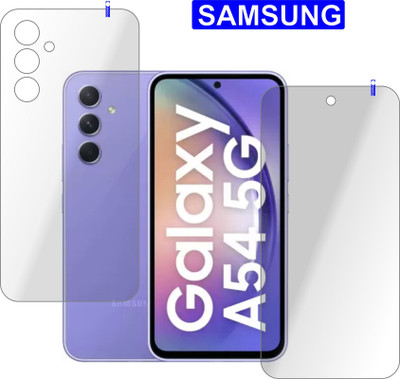 PONDRIK Front and Back Tempered Glass for SAMSUNG GALAXY A54 5G(Pack of 2)